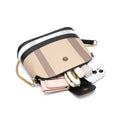 Tepilte Plaid Shoulder Purse for Women Ladies Chain Strap Bucket Crossbody Bag Waterproof Handbags