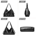 HONGLONG Fashion Ladies Handbags Vintage Tote Bag Pu Leather Large Capacity Shoulder Bag For Women