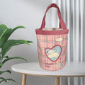 Cute Bucket Bag Plush Large Capacity Fashion Softness Hardened Bottom Bucket Bags for Daily Use Work Rabbit Free Size