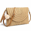 AOUNQ Straw Purses and Handbags for Women Woven Clutch Purse Summer Beach Crossbody Shoulder Bag