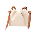 Large Capacity Women's Bucket Bag, Fashionable PU Leather, Softness Design - Perfect for Daily Use and Shopping, White, Free Size