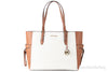 Michael Kors Women’s Saffiano Leather Drawstring Tote, Beige