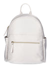 Time and Tru Women's Skyler Nylon 14" Backpack, Pearly White