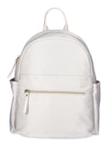 Time and Tru Women's Skyler Nylon 14" Backpack, Pearly White