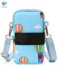 Deago Cellphone Wallet Purse Phone Pouch Wristlet Clutch Crossbody Shoulder Bag Smartphone Sports Armband Bag For Women (Blue)