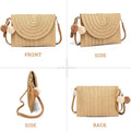 AOUNQ Straw Purses and Handbags for Women Woven Clutch Purse Summer Beach Crossbody Shoulder Bag