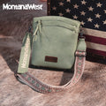 Montana West Crossbody Purses and Handbags for Women Medium Size Double Compartments with Adjustable Guitar Strap 10.63'' H