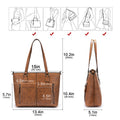 Lovevook Work Shoulder Bag, Vintage Style Handbag Purses for Women, Faux Leather Women Satchel Tote Bag Fit Up 13.3" Laptop